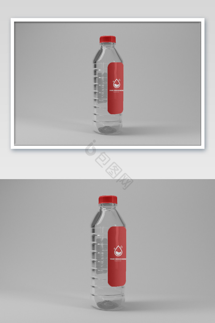 矿泉水瓶子瓶身广告盖子任意改色包装图片