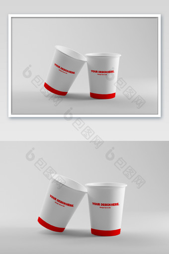 vi纸杯标志广告海报塑料杯办公用品样机图片