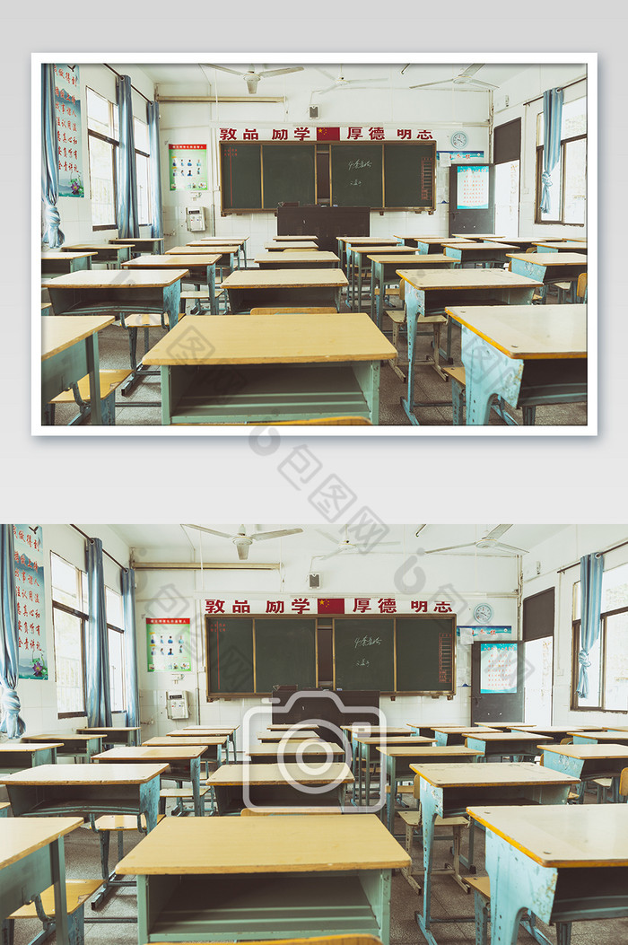 教室课桌黑板开学背景素材 包图网