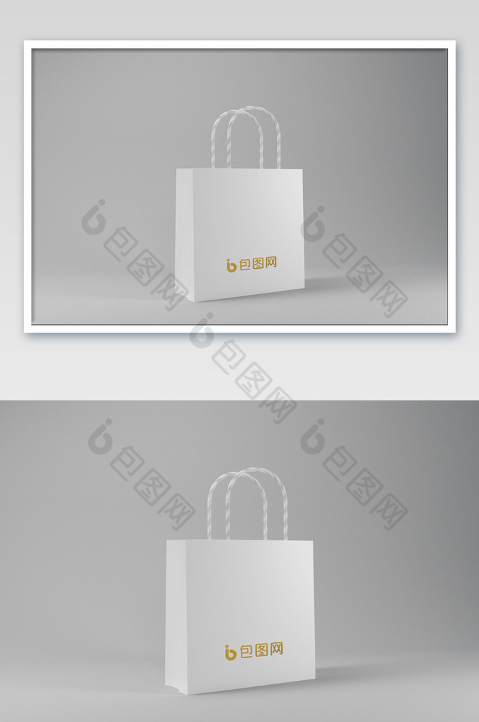 烫金logo标志纯环保纸袋包装图片图片