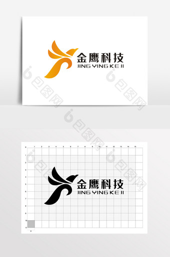 金鹰老鹰商务字母K标志LOGO VI图片