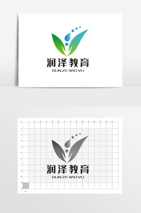 教育护肤洗手液LOGO标志VI