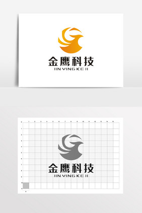 金鹰凤凰金融LOGO标志VI