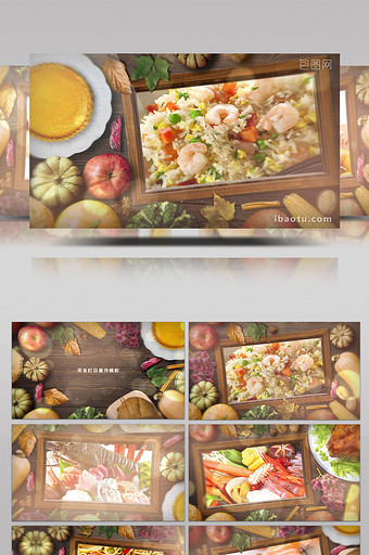 水果美食栏目包装宣传展示AE模板图片