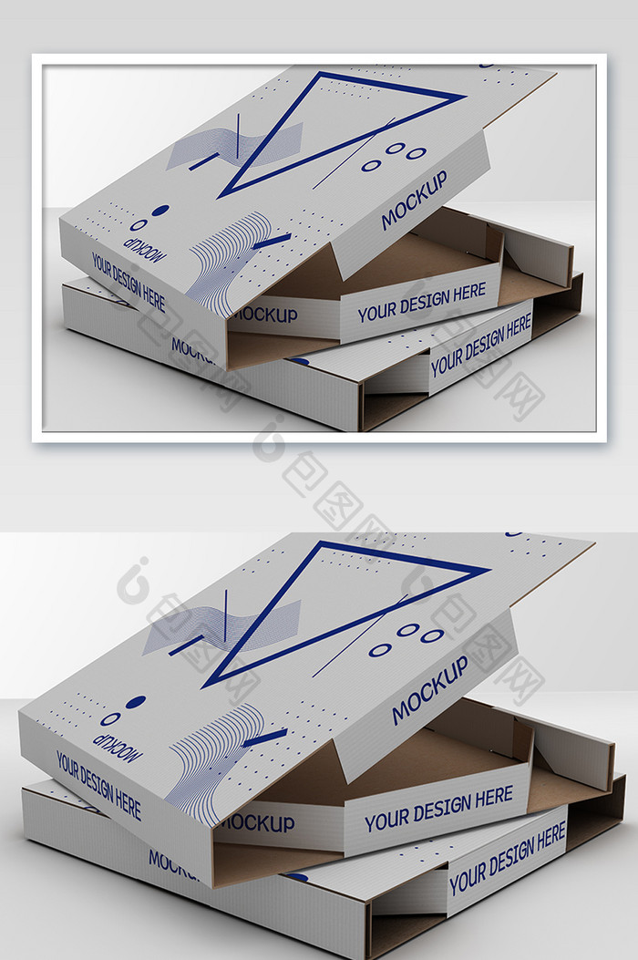产品包装纸盒样机模板