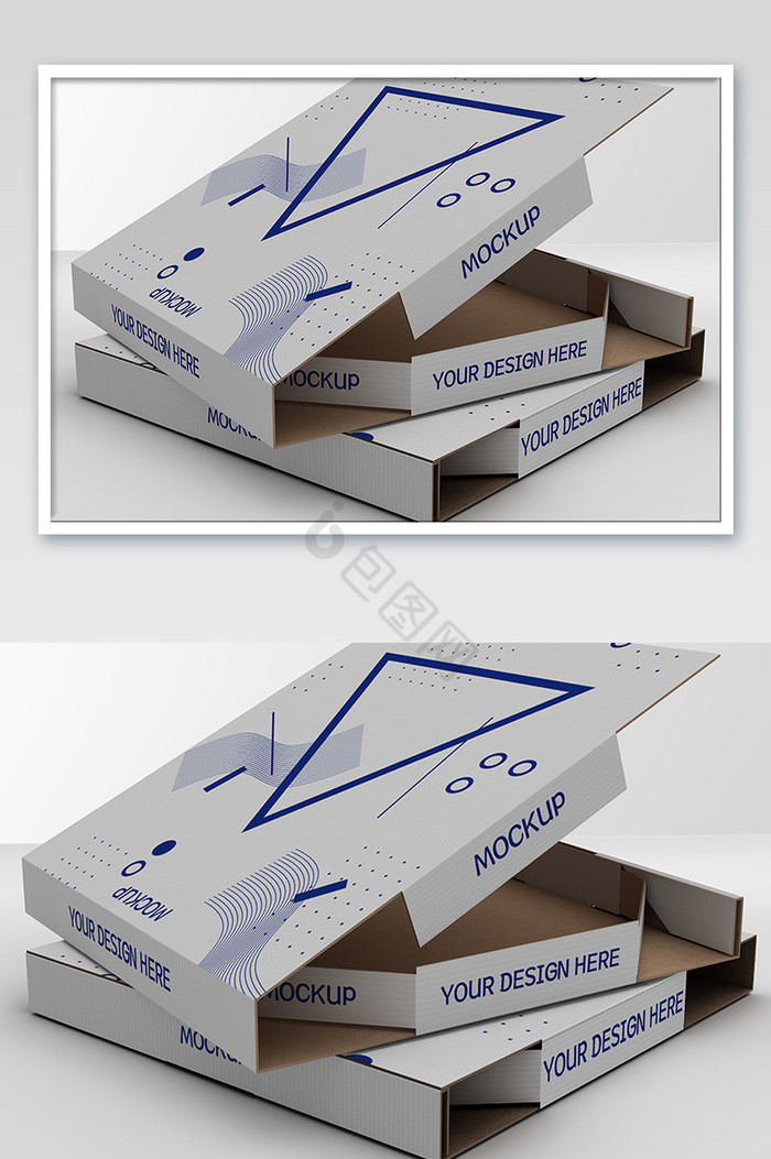产品包装纸盒模板图片