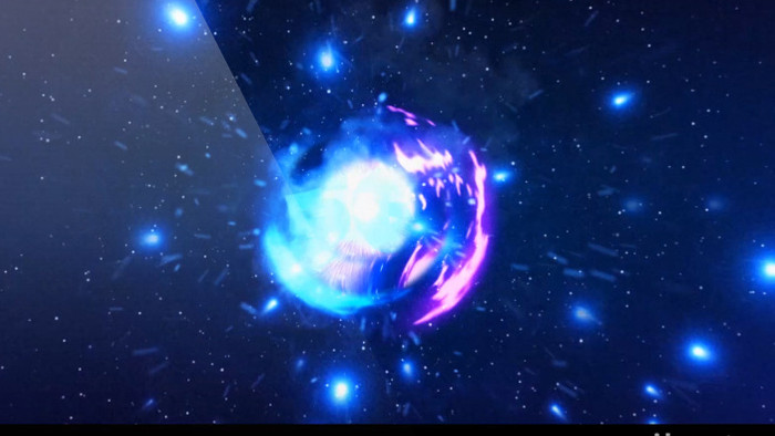 宇宙耀斑粒子爆炸LOGO动画片头AE模板