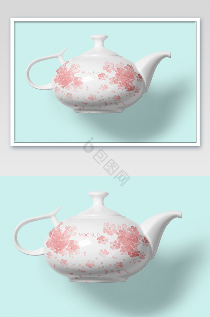 茶具瓷茶壶模板图片