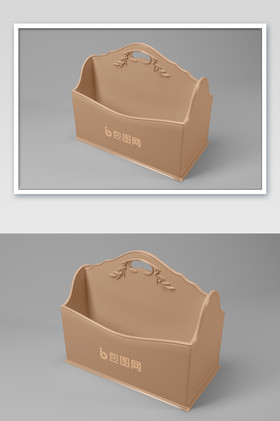 简欧式收纳盒纸巾盒文件盒任意改色包装样机