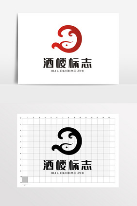 鱼烤鱼灶台鱼金融LOGO标志VI