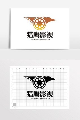 影视老鹰LOGO标志VI