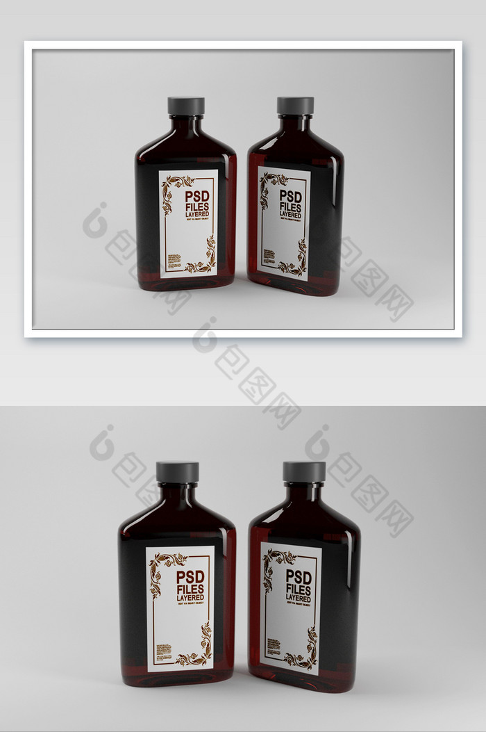 玻璃瓶酒瓶logo标志贴图包装图片图片
