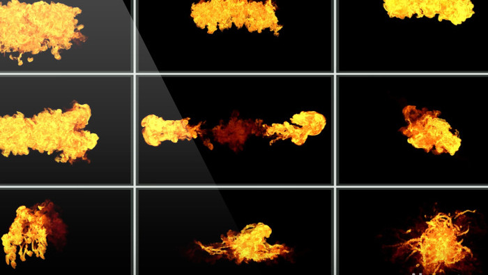 36款带透明通道火焰燃烧动画特效视频素材