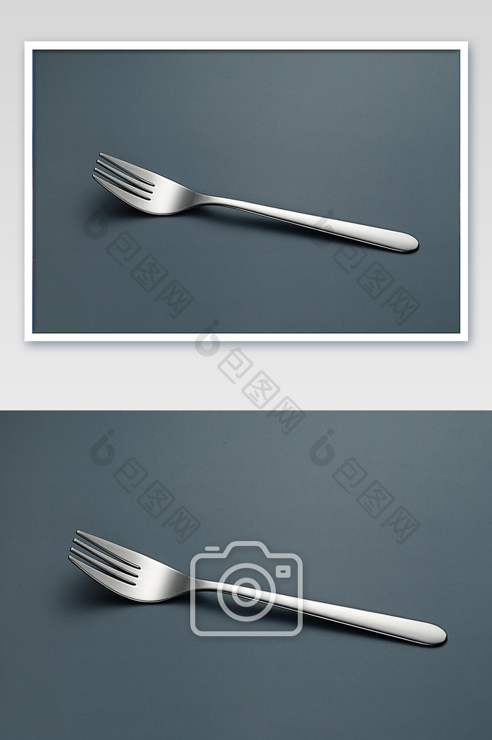 不锈钢餐叉家居餐具摄影图片