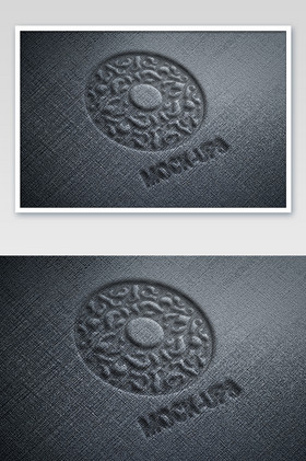 高档布纹雕刻字logo标志图片