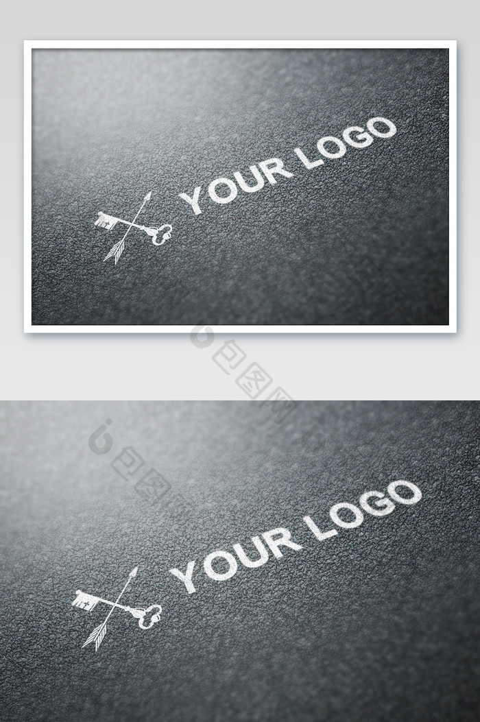 磨砂质感印字logo标志图片图片