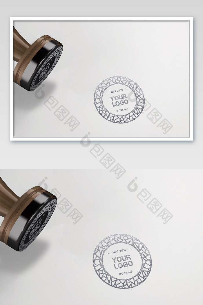 纸印章印字logo标志模板-包图网