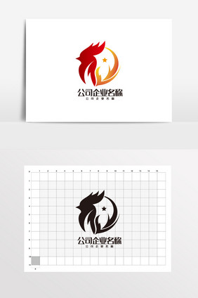 金鸡影视传媒 LOGO 标志VI