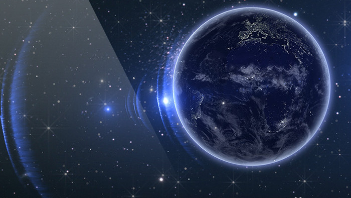 宇宙地球星空繁星闪烁动画特效背景视频