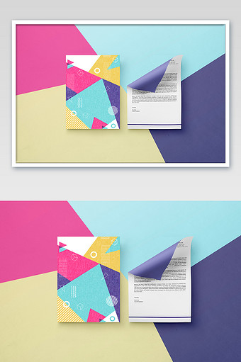 几何图形a4纸单文件办公用品图片