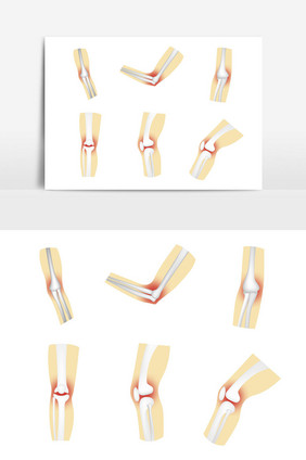 矢量人体关节元素
