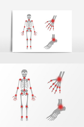 人体关节矢量元素