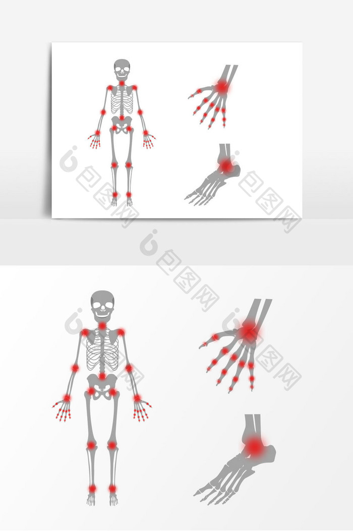 人体关节矢量元素