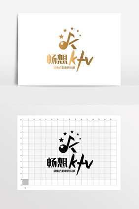 KTV唱吧LOGO标志VI