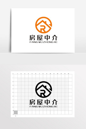 房屋中介交易房屋买卖LOGO标志VI