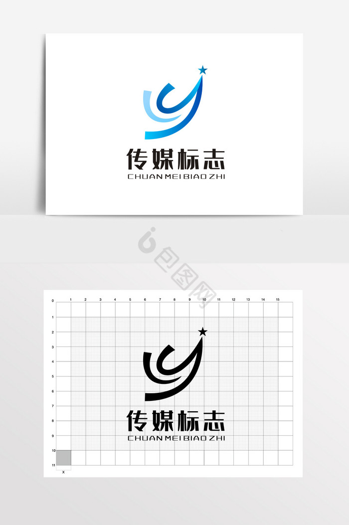 科技传媒影视LOGO标志VI图片