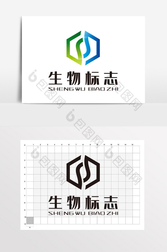 生物科技标志LOGO标志VI图片图片