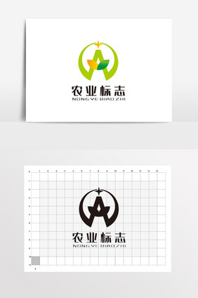 字母A农业 LOGO标志VI