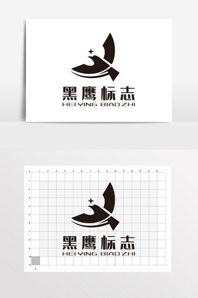 黑鹰传媒标志 LOGO标志VI