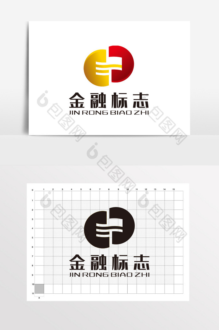 字母CD金融 LOGO标志VI