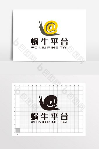 蜗牛平台 LOGO标志VI图片