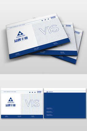 蓝色科技公司VI设计模板企业VI画册