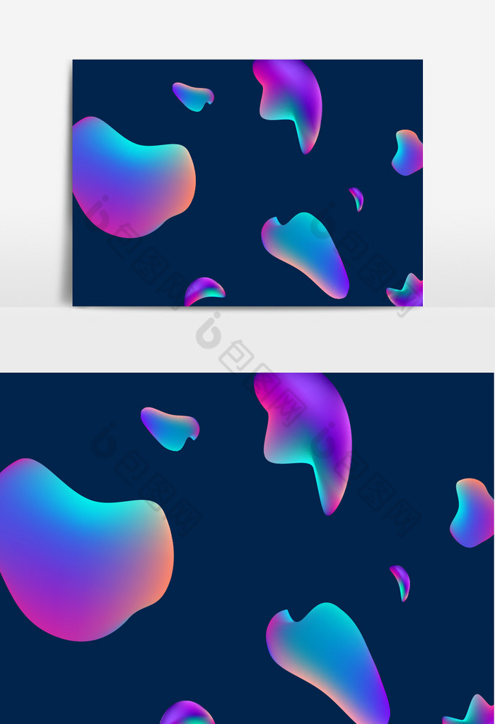 电商流体装饰不规则色块图片图片