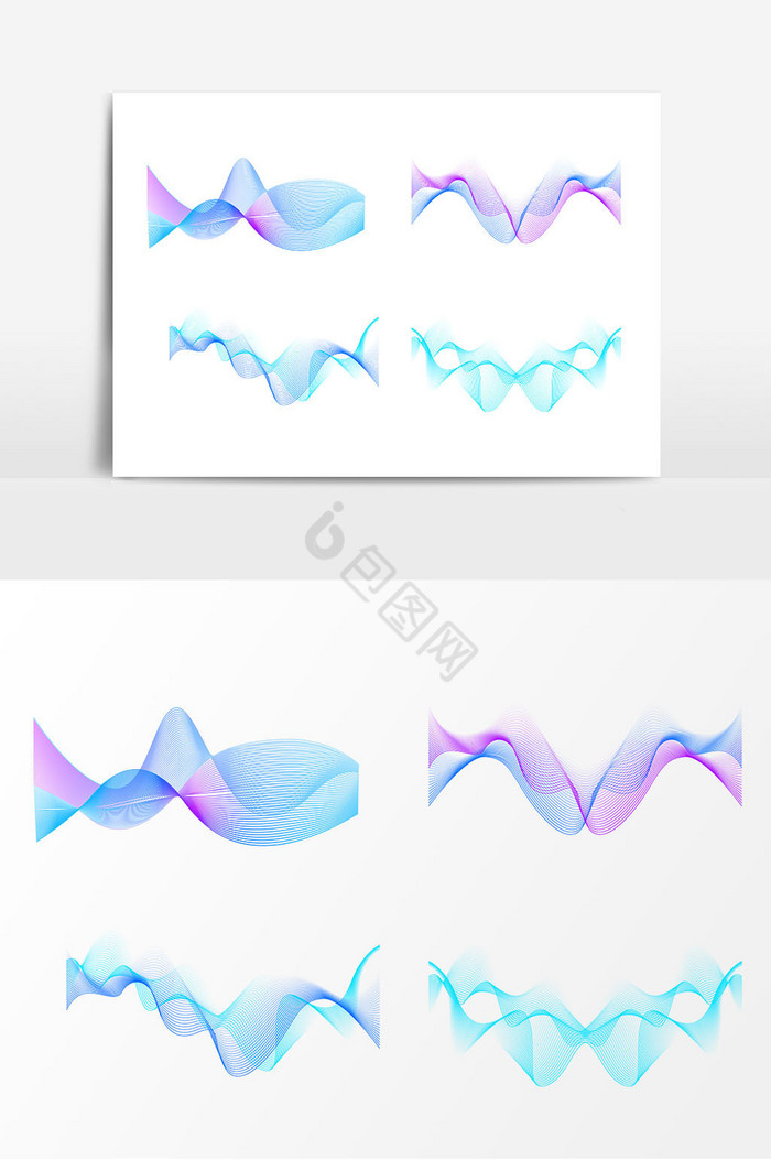 科技波浪线条图片