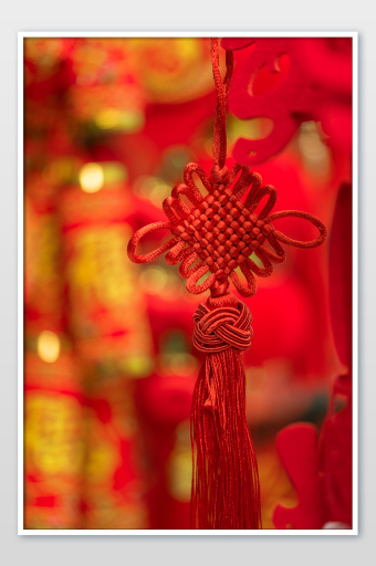 中国结喜气中国红新年摄影图图片下载