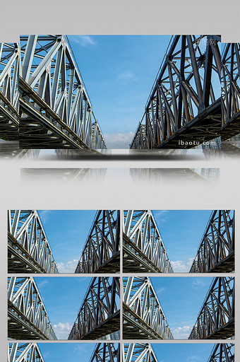 广州东江铁路桥低角度日景图片