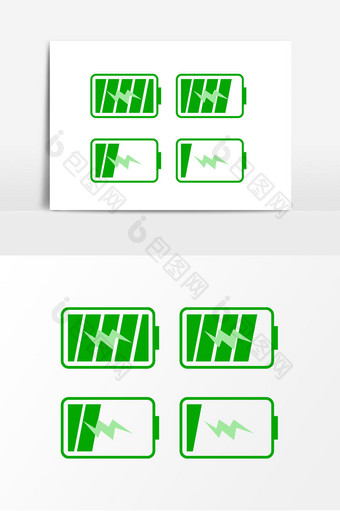 绿色环保电量电池图片