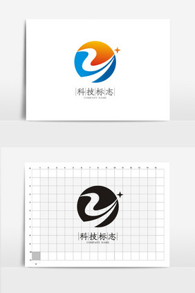 科技公司VI标志logo设计