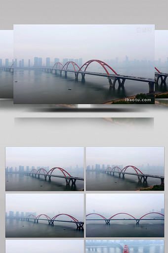 航拍长沙市湘江福元路大桥图片