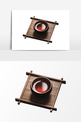 中式红茶茶具茶叶静物摄影图片