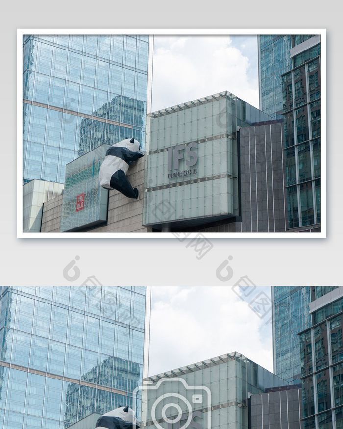 成都地标建筑春熙路IFS商业中心摄影图片