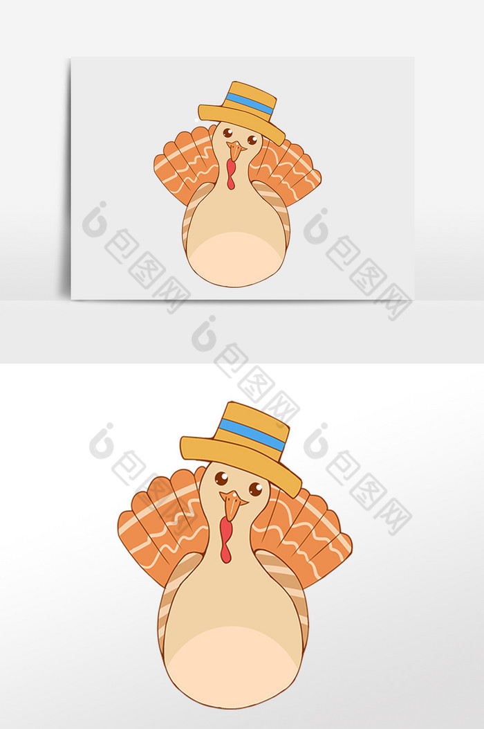 感恩节爱在感恩节火鸡插画图片图片