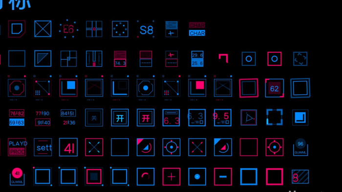 HUD高科技界面元素动画素材包AE模板