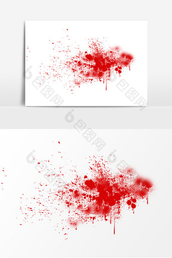 万圣节血痕血迹红色液体元素图片