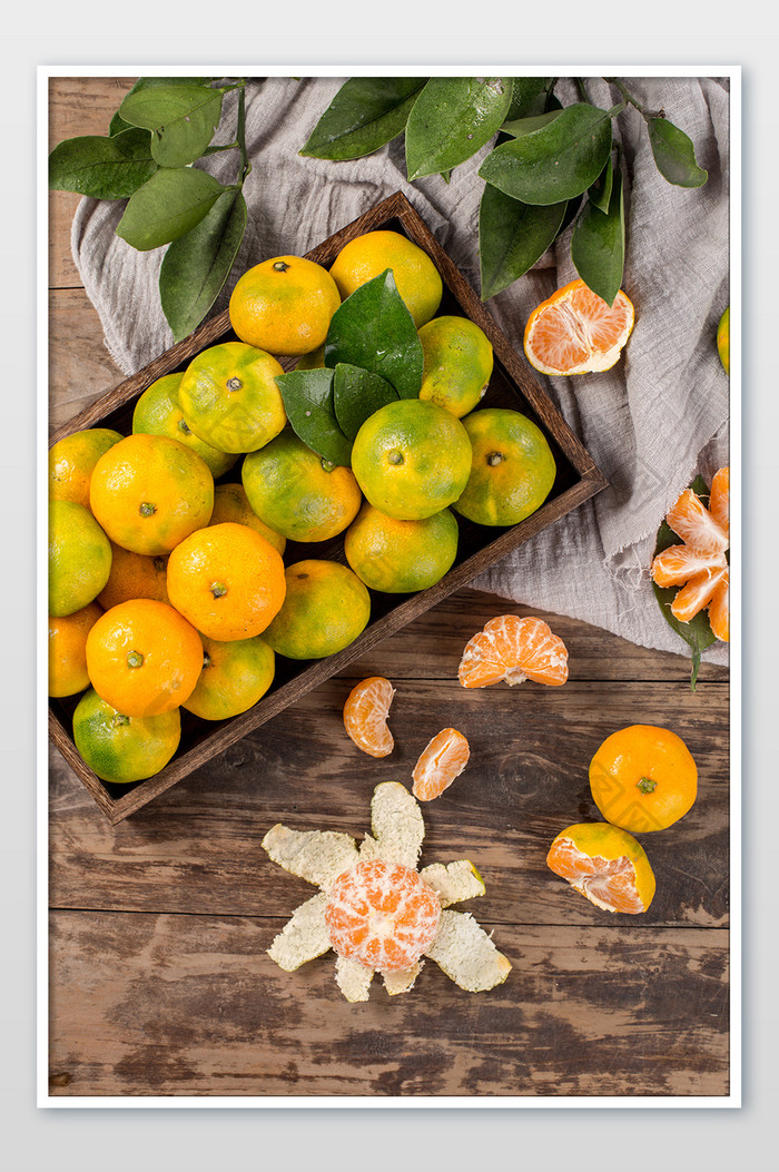 新鲜秋季水果橘子摄影图