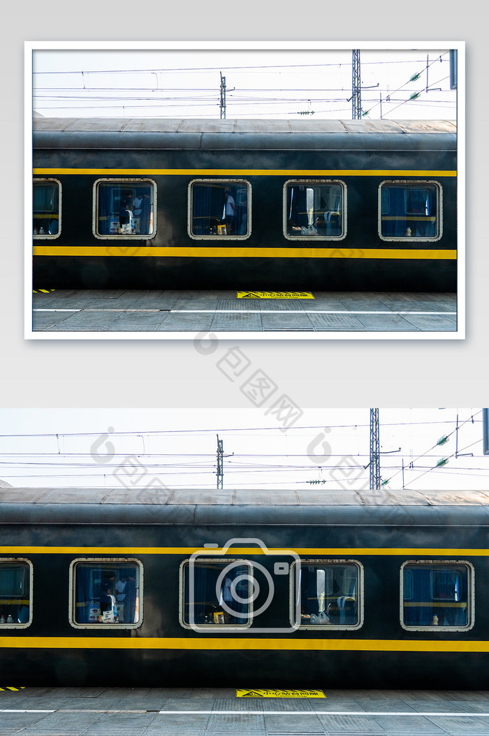 绿皮火车铁路交通工具图片图片